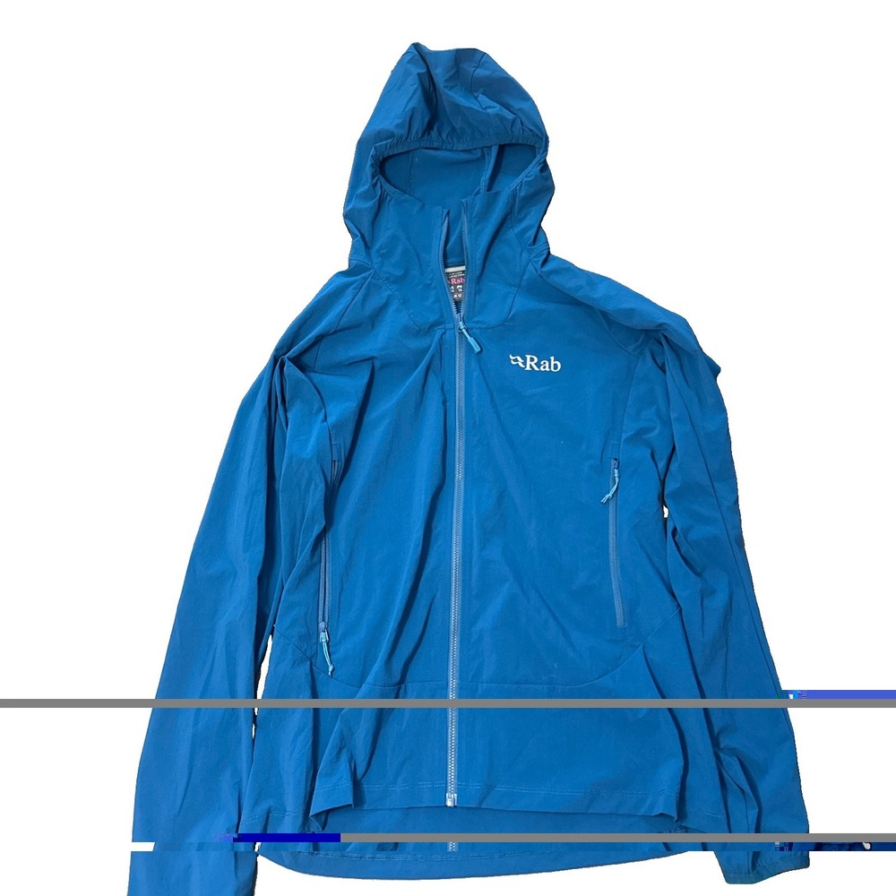 RAB Borealls Woemen Jacket Size M Lightweight Hoodie Jacket Hiking Running